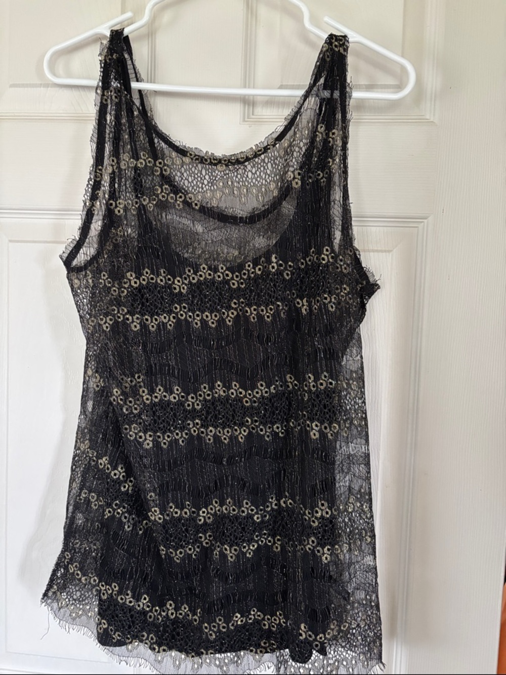 i jeans by Buffalo Black Lace Sequin Overlay Camisole